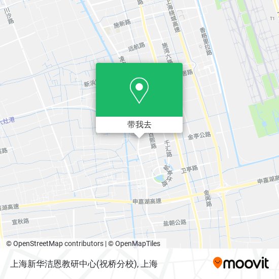 上海新华洁恩教研中心(祝桥分校)地图