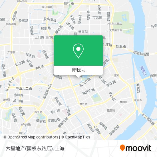 六星地产(国权东路店)地图