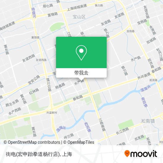 街电(宏申跆拳道杨行店)地图