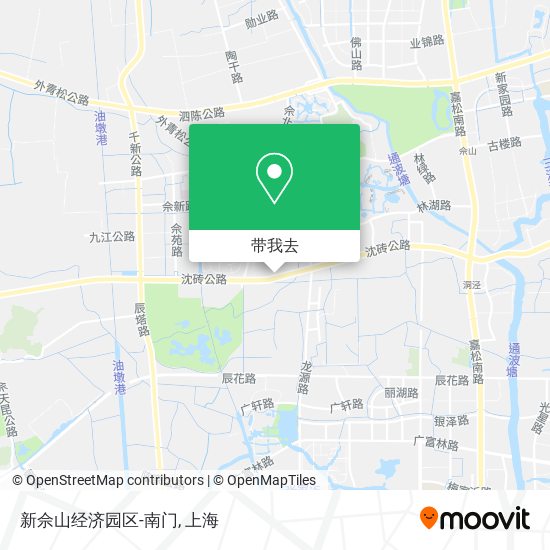 新佘山经济园区-南门地图