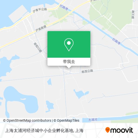 上海太浦河经济城中小企业孵化基地地图