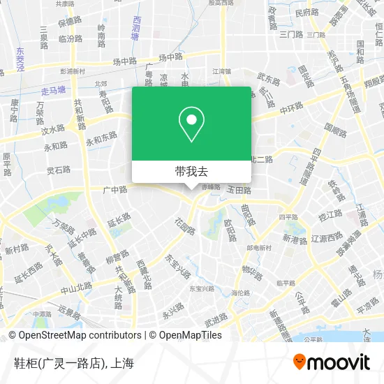 鞋柜(广灵一路店)地图