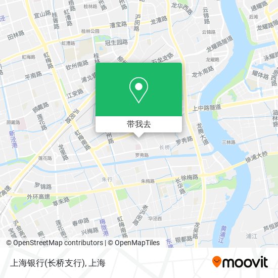 上海银行(长桥支行)地图