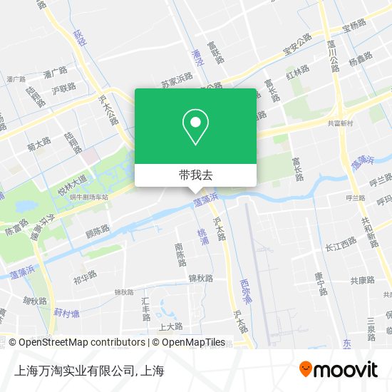 上海万淘实业有限公司地图