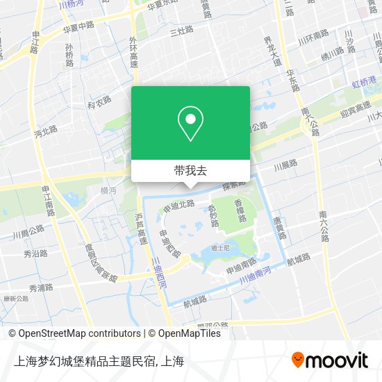 上海梦幻城堡精品主题民宿地图