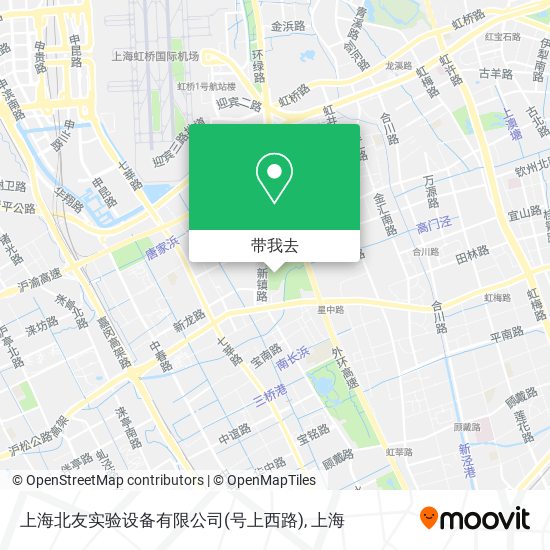 上海北友实验设备有限公司(号上西路)地图