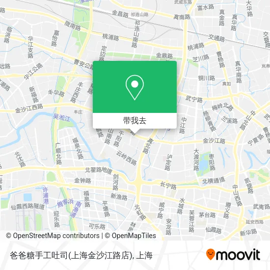 爸爸糖手工吐司(上海金沙江路店)地图