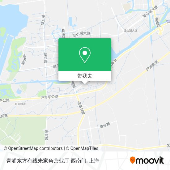 青浦东方有线朱家角营业厅-西南门地图
