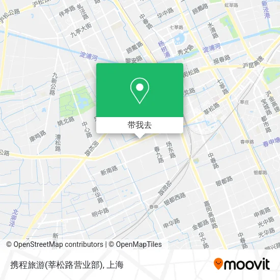 携程旅游(莘松路营业部)地图