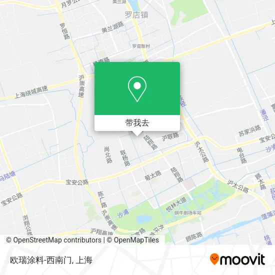 欧瑞涂料-西南门地图