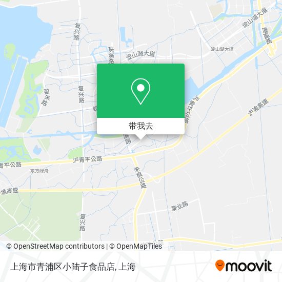 上海市青浦区小陆子食品店地图