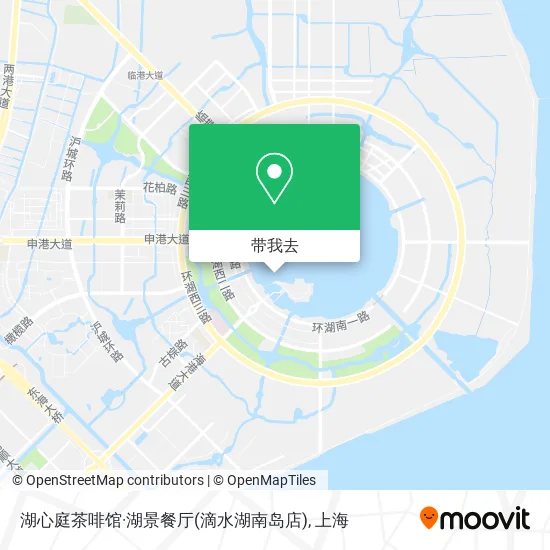 湖心庭茶啡馆·湖景餐厅(滴水湖南岛店)地图