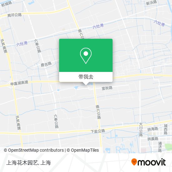 上海花木园艺地图