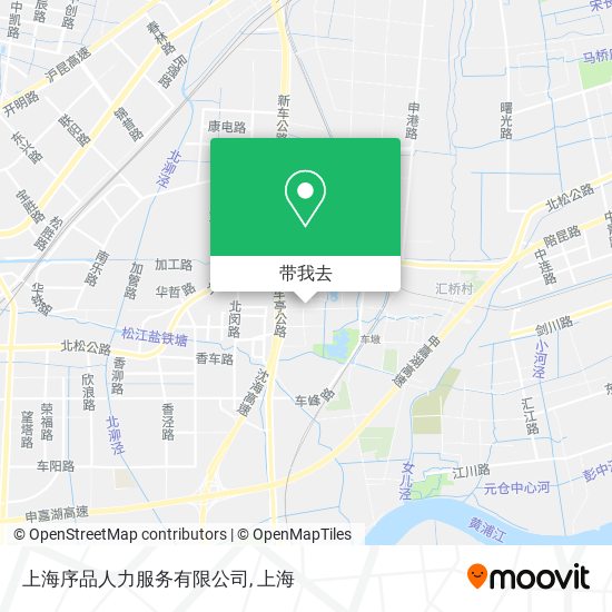 上海序品人力服务有限公司地图