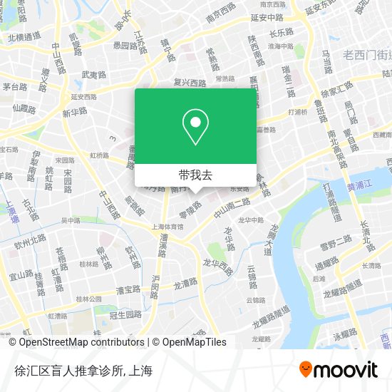 徐汇区盲人推拿诊所地图