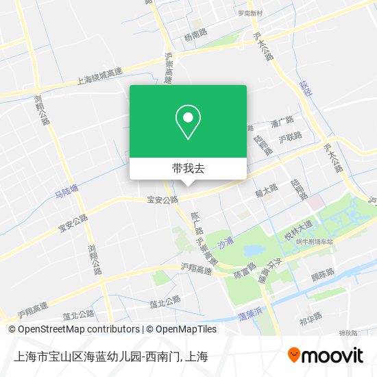 上海市宝山区海蓝幼儿园-西南门地图