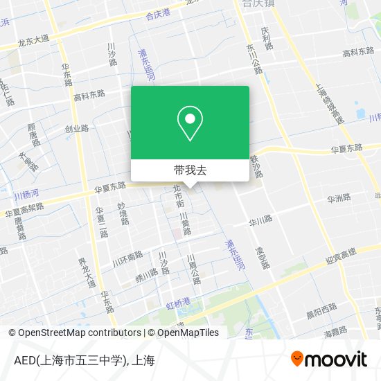 AED(上海市五三中学)地图