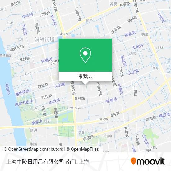 上海中陵日用品有限公司-南门地图