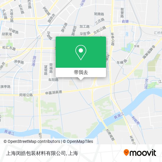 上海闵皓包装材料有限公司地图