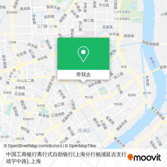 中国工商银行离行式自助银行(上海分行杨浦延吉支行靖宇中路)地图