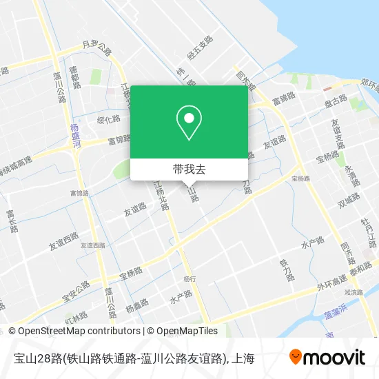 宝山28路(铁山路铁通路-蕰川公路友谊路)地图