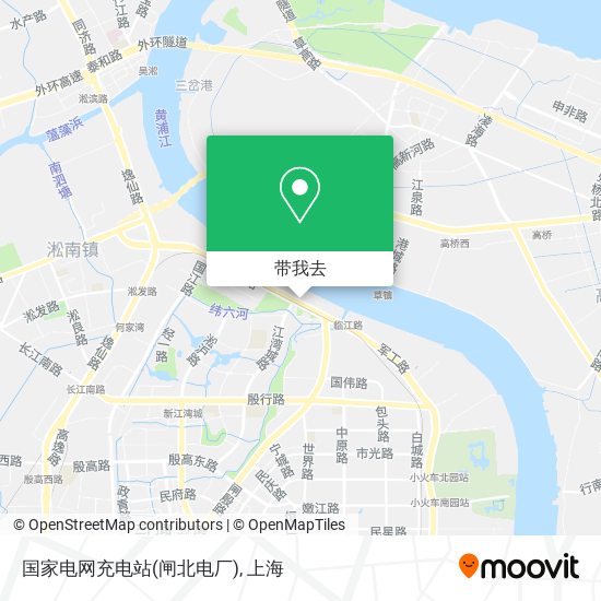 国家电网充电站(闸北电厂)地图