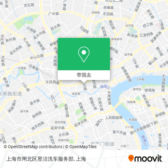 上海市闸北区昱洁洗车服务部地图