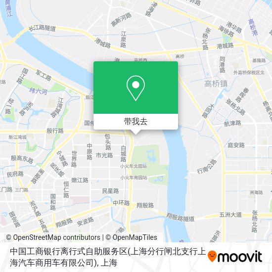 中国工商银行离行式自助服务区(上海分行闸北支行上海汽车商用车有限公司)地图