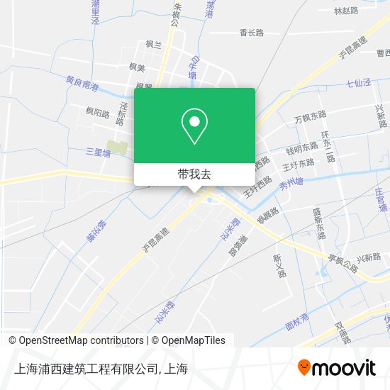 上海浦西建筑工程有限公司地图