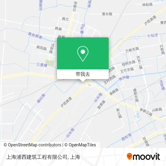 上海浦西建筑工程有限公司地图