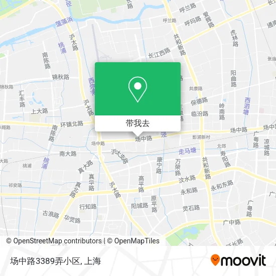 场中路3389弄小区地图