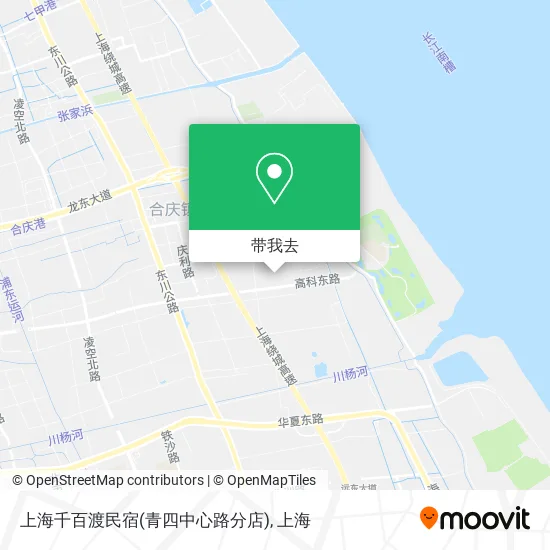 上海千百渡民宿(青四中心路分店)地图