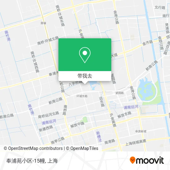 奉浦苑小区-15幢地图