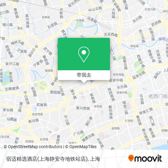 宿适精选酒店(上海静安寺地铁站店)地图
