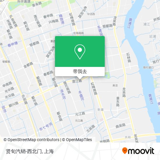 贤旬汽销-西北门地图
