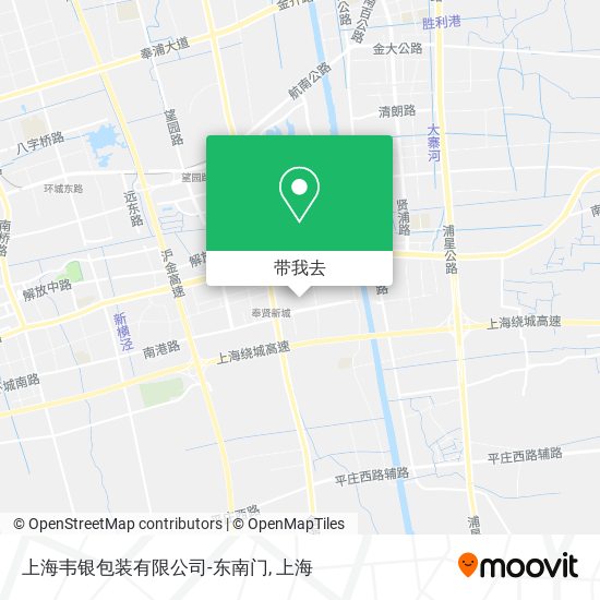 上海韦银包装有限公司-东南门地图