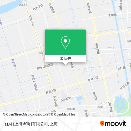 优标(上海)印刷有限公司地图