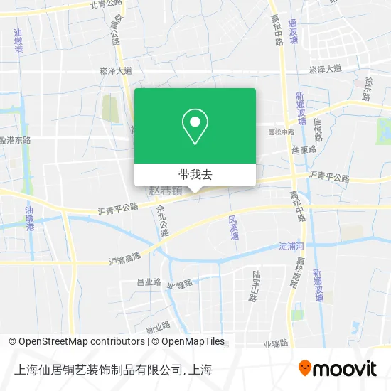 上海仙居铜艺装饰制品有限公司地图