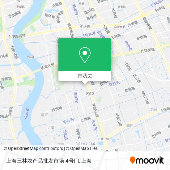 上海三林农产品批发市场-4号门地图