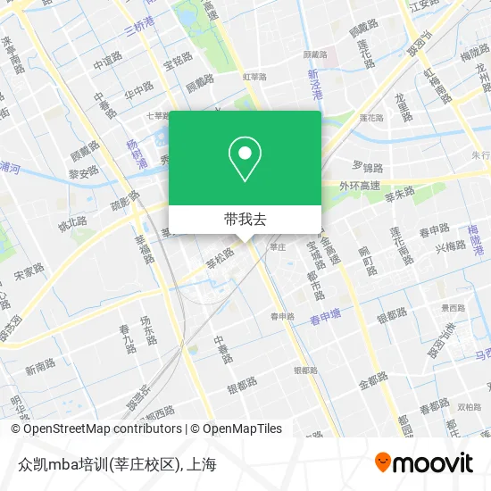 众凯mba培训(莘庄校区)地图