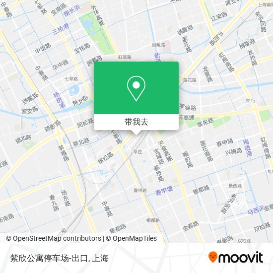 紫欣公寓停车场-出口地图