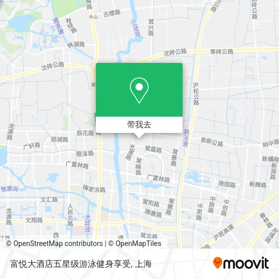 富悦大酒店五星级游泳健身享受地图