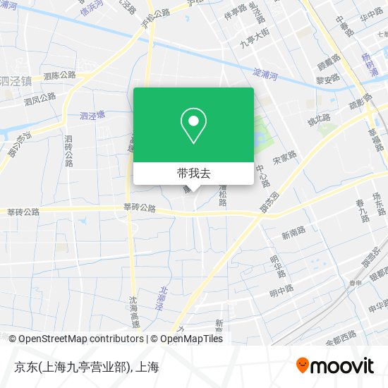 京东(上海九亭营业部)地图