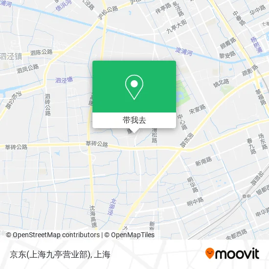 京东(上海九亭营业部)地图