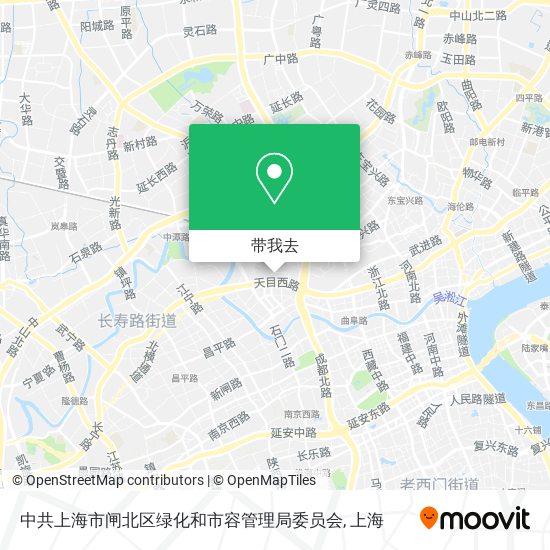 中共上海市闸北区绿化和市容管理局委员会地图