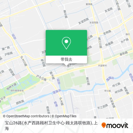 宝山26路(水产西路顾村卫生中心-顾太路联牧路)地图