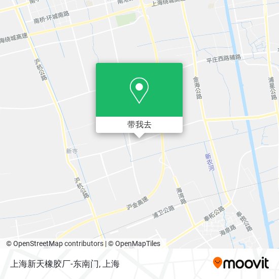 上海新天橡胶厂-东南门地图