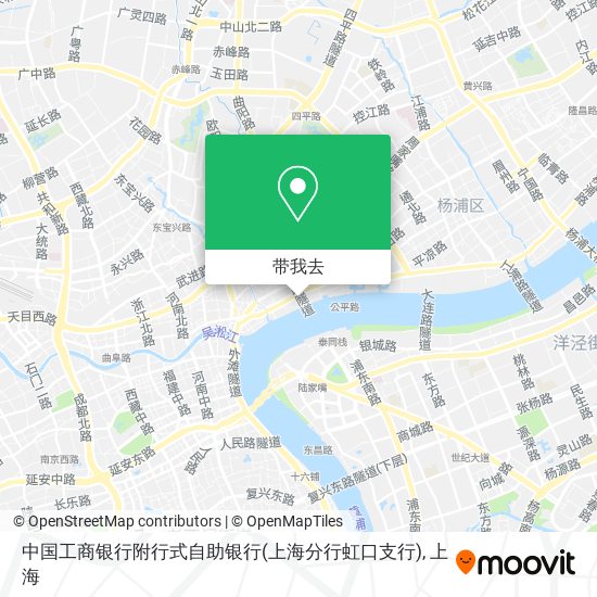中国工商银行附行式自助银行(上海分行虹口支行)地图