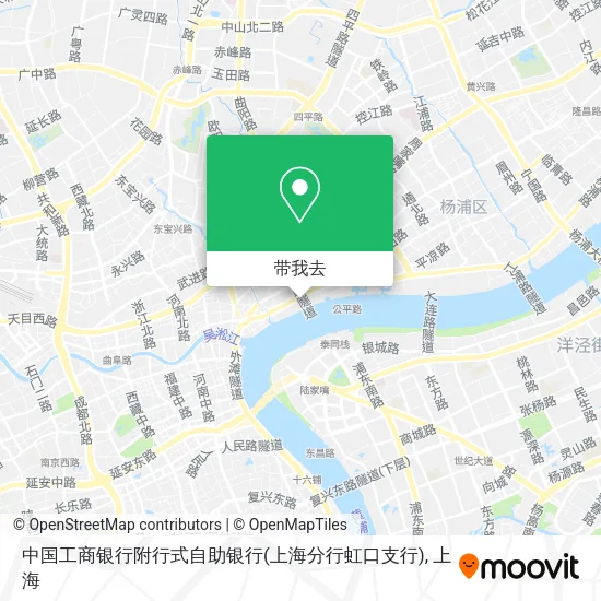 中国工商银行附行式自助银行(上海分行虹口支行)地图