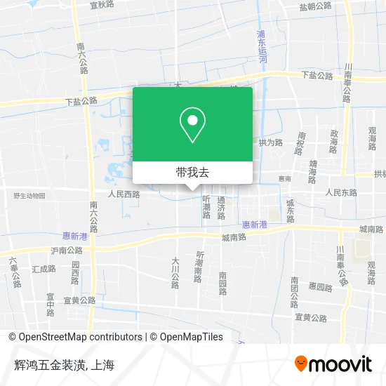 辉鸿五金装潢地图